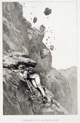 Eine Kanonade auf dem Matterhorn, 1862, aus 